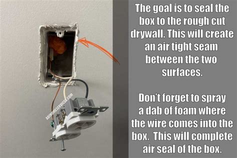 how to seal ceiling electrical boxes|how to seal electrical outlets.